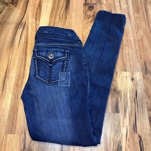 Ariat Onyx Women’s Jeans Size 25R Dark Wash Skinny Stretch Denim Distressed